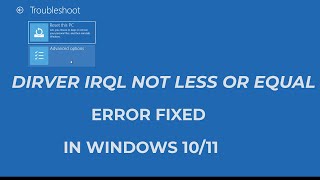 How To Fix Windows 10 DRIVER IRQL NOT LESS OR EQUAL NDISSYS Blue Screen  2023 [upl. by Annaert]