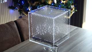 16x16x16 LEDcube xmass animation [upl. by Stroud]