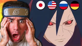 Madara vs Shinobi Alliance IN EVERY LANGUAGE REACTION [upl. by Aynotak]