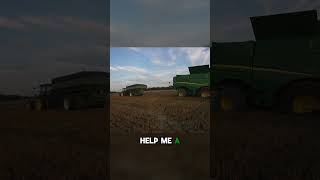 Grain Cart To The Rescue entertainment agriculture harvest americanharvest stuck combinestuck [upl. by Devinne109]