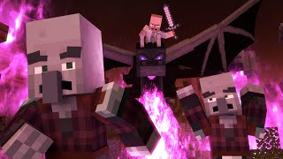 Villagers vs Pillagers Life  Minecraft Animation Part IV [upl. by Oika]