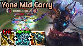 Yone Carry 28614 mid lane  League of Legends  Game With Mhmd [upl. by Neram]