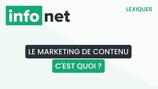 Le marketing de contenu cest quoi  définition aide lexique tuto explication [upl. by Donell]