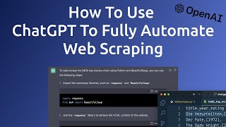 How To Use ChatGPT To Fully Automate Web Scraping [upl. by Ettenrahs]