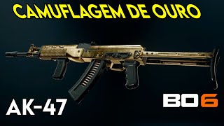 PEGUEI A CAMUFLAGEM DE OURO NA AK47 NO BLACK OPS 6 [upl. by Leirad]