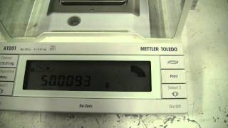 Mettler Toledo Analytical Balance Model AT201 [upl. by Jerroll]