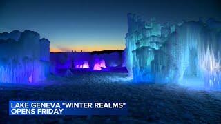 Winter Realms ice attraction opens in Lake Geneva [upl. by Longmire]