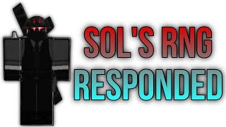 Roblox Sols RNG Addresses Aura Creator Drama [upl. by Nohsreg478]