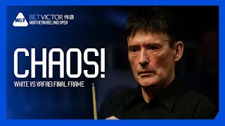 CRAZIEST FRAME EVER  Jimmy White vs Hossein Vafaei  BetVictor Northern Ireland Open 2024 [upl. by Zampardi]