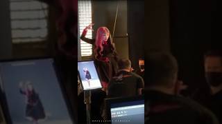 Behind the scenes of Monster High 2  The Movie Nayah Damasen as Draculaura [upl. by Elayne932]