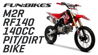 Product Showcase M2R Racing RF140 S2 140cc 1412 82cm Red Pit or Dirt Bike [upl. by Nylteak139]