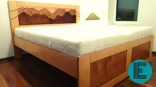 Making a Bed FramePlywood FurnitureHow ToWoodworking [upl. by Enaols]