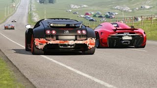 Koenigsegg Regera vs Supercars at Highlands [upl. by Nwahsek]