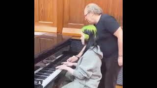 Billie Eilish amp Hans Zimmer tocan el piano juntos ❤️ [upl. by Julieta443]