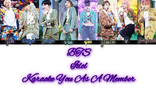 BTS quotIdolquot Karaoke You As A Member [upl. by Damicke]