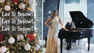 Let It Snow Let It Snow Let It Snow  Piano Jazz  Melissa Pianist [upl. by Enineg786]