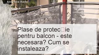 Plasa pentru balcon pentru pisici  de ce merita sa o aveti [upl. by Phillane444]