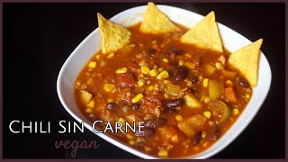 CHILI SIN CARNE  vegan  täuschend echtes Rezept  schnell einfach lecker [upl. by Nerok610]