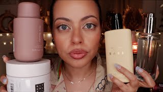 ASMR Body Care Show amp Tell  My Lotions amp Potions amp a lil cry sesh 💧 tapping liquid sounds [upl. by Niltac]