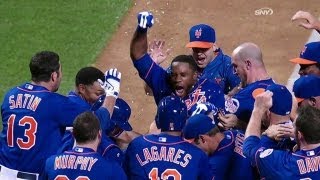 Mets walk off on Youngs tworun shot in 11th [upl. by Riggs]