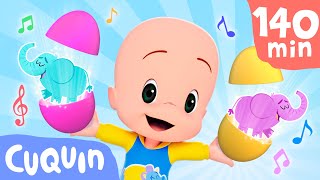 Surprise Eggs with Elephants and more educational videos for kids with Cuquin [upl. by Isidoro961]