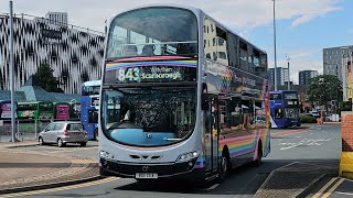 Transdev Go Bus 2421 On Coastliner At Leeds Bus Station [upl. by Denae]