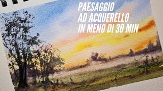 🔴LIVE Paesaggio ad acquerello in meno di 30 minuti [upl. by Ssidnak]