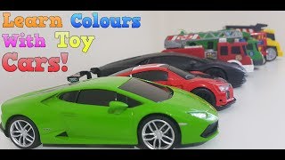 Learn Colours with Cars  Colors for kids  Educational Video for Children [upl. by Bauske]