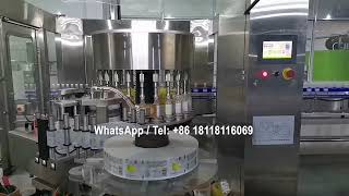 Automatic Hot Melt Adhesive Labeling Machine  PE Film Wrapping Packaging Machine [upl. by Aisatal]