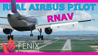 Fenix A320 RNAV Approach Tutorial with a Real Airbus Pilot Beginner Friendly [upl. by Shih]