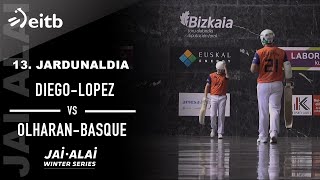 JAI ALAI WINTER SERIES 2 edizioa DiegoLopezOlharanBasque 13 jardunaldia [upl. by Feeney553]