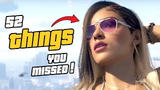 GTA 6  52 THINGS YOU MISSED IN THE TRAILER Trailer Breakdown [upl. by Siurad]