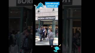 2024 NFL Draft Experience  Detroit  Downtown Vibes 💙🏈🩶 [upl. by Dolores]