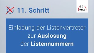 Einladung der Listenvertreter zur Auslosung der Listennummern  Betriebsratswahl  Schritt 11 [upl. by Towill]