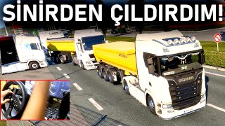 ADAMA KAFADAN GİRDİK SİNİRDEN ÇILDIRDIM  DUİSBURG CALAİS YOLU  ETS 2 TruckersMP T300RS GT [upl. by Boak]