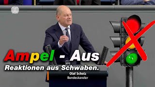 AmpelAus der Bundesregierung  Das sagen die schwäbischen Abgeordneten [upl. by Lramaj766]