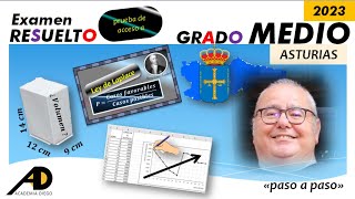 EXAMEN PRUEBA de ACCESO Grado MEDIO ASTURIAS 2023 ACADEMIADIEGO [upl. by Fuller494]