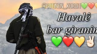 كردي هڤالى بار كرانم Havalê bar giranim✌🏻 Rojava Music 2019 YPGYPJ [upl. by Nitz]