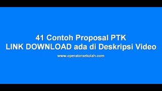 Contoh Proposal PTK Format Doc Microsoft Word mudah diedit [upl. by Thacher]