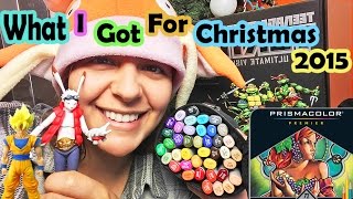 WHAT I GOT FOR CHRISTMAS 2015  BIRTHDAY art supplies and toys [upl. by Jilleen]