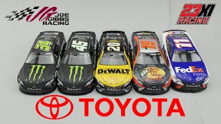 Build Review  Salvinos JR Models Joe Gibbs2311 Racing Toyotas [upl. by Yelwah]