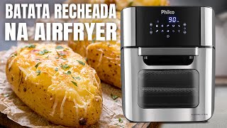 BATATA RECHEADA NA AIRFRYER  CAMARÃO COM QUEIJO cortes PhilcoBr [upl. by Vaientina]