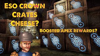 ESO Explained Boosting Your Crown Crate Rewards Does This Simple Trick Give You More Apex Rewards [upl. by Trilly]