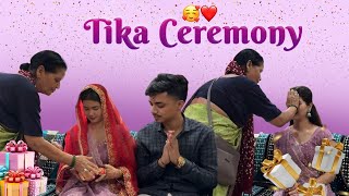 Finally Pankaj aur Meri Shadi Fixed Hogyi🥰❤️ Tika Ceremony🤩🎊 [upl. by Aseret]