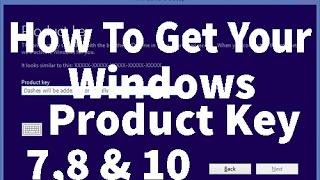 How To get Your Windows Product Key Version 7 8 amp10  Product Keys in Description [upl. by Cynthie]