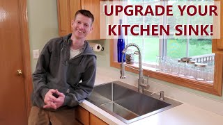 Upgrade Your Kitchen Sink DIY Replacement [upl. by Yendis]