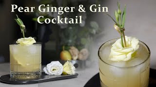 Pear Ginger and Gin Cocktail  The most popular cocktail in the world  Pear  Ginger  Gin [upl. by Annaillil]