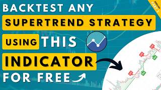 Backtest Supertrend Strategy in Tradingview for Free  Indicator BuySell [upl. by Lohman]