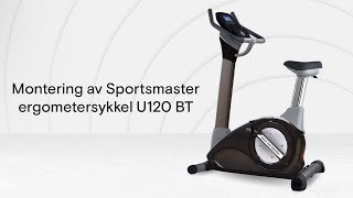 Montering av Sportsmaster ergometersykkel U120 BT [upl. by Breena]