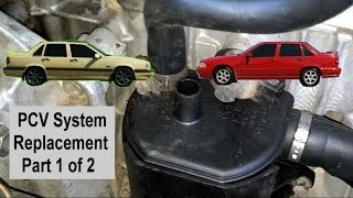 PCV system change replacement for Volvo 850 S70 V70 1994  1998 Pt 1 of 2  VOTD [upl. by Ahseneuq]